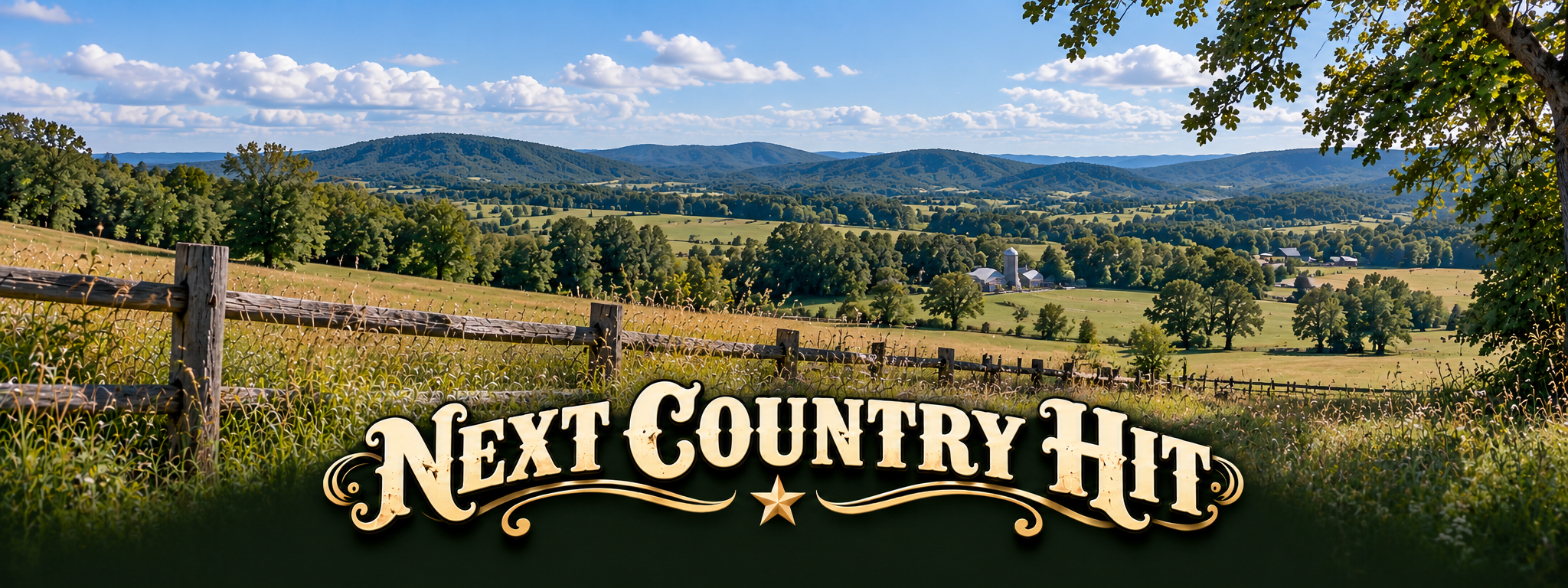 Country hills and fields